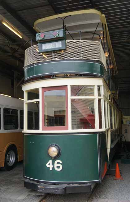 MTT Hobart doubledeck tram 46
